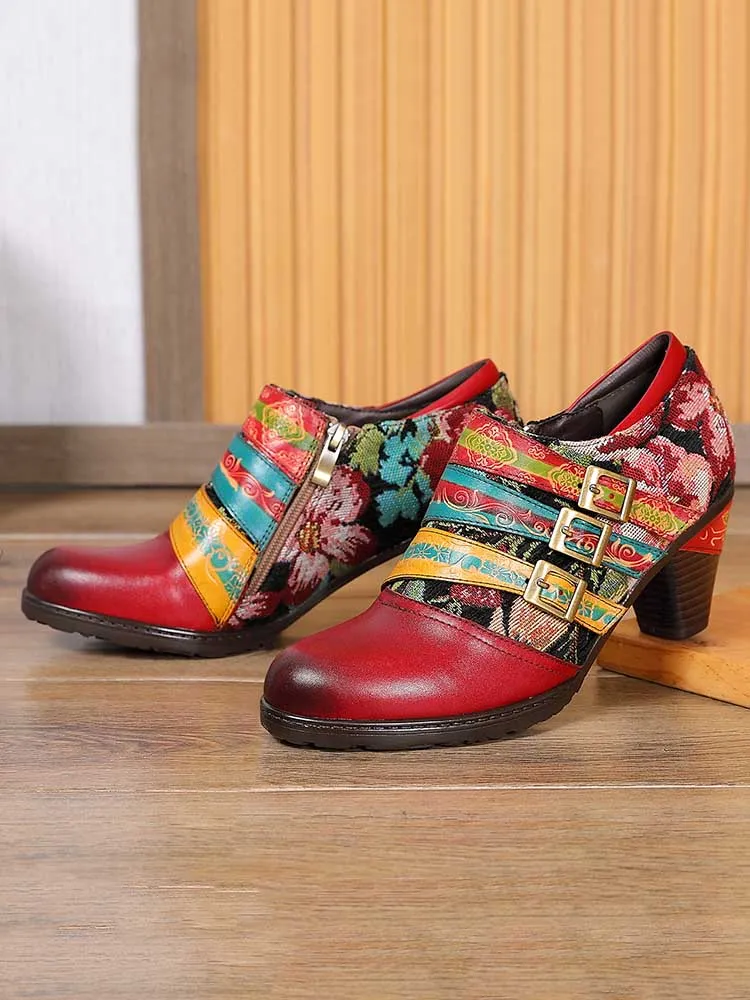 Paisleigh Genuine Leather Handmade Shoes