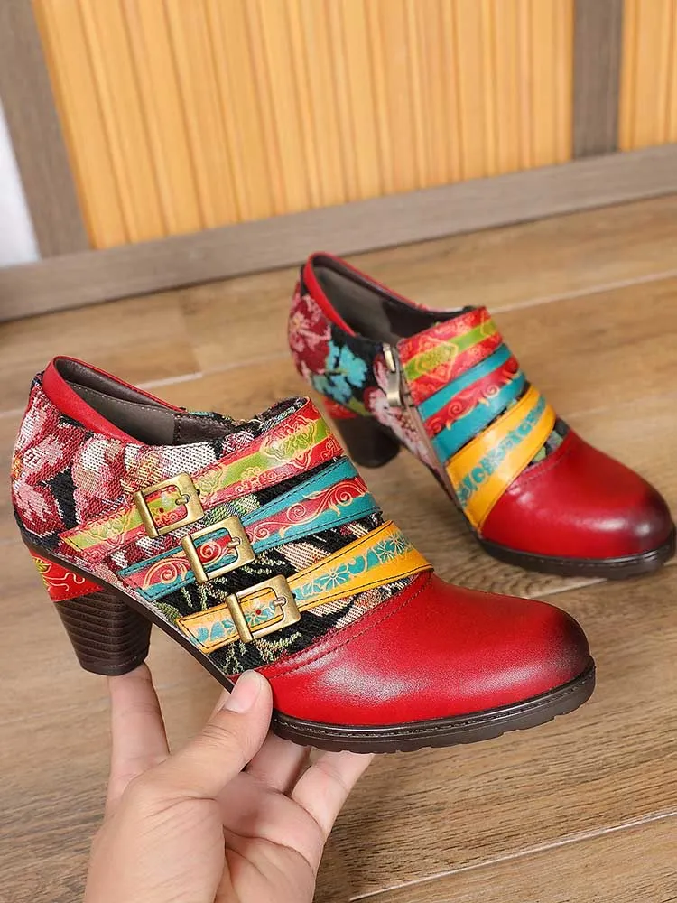 Paisleigh Genuine Leather Handmade Shoes
