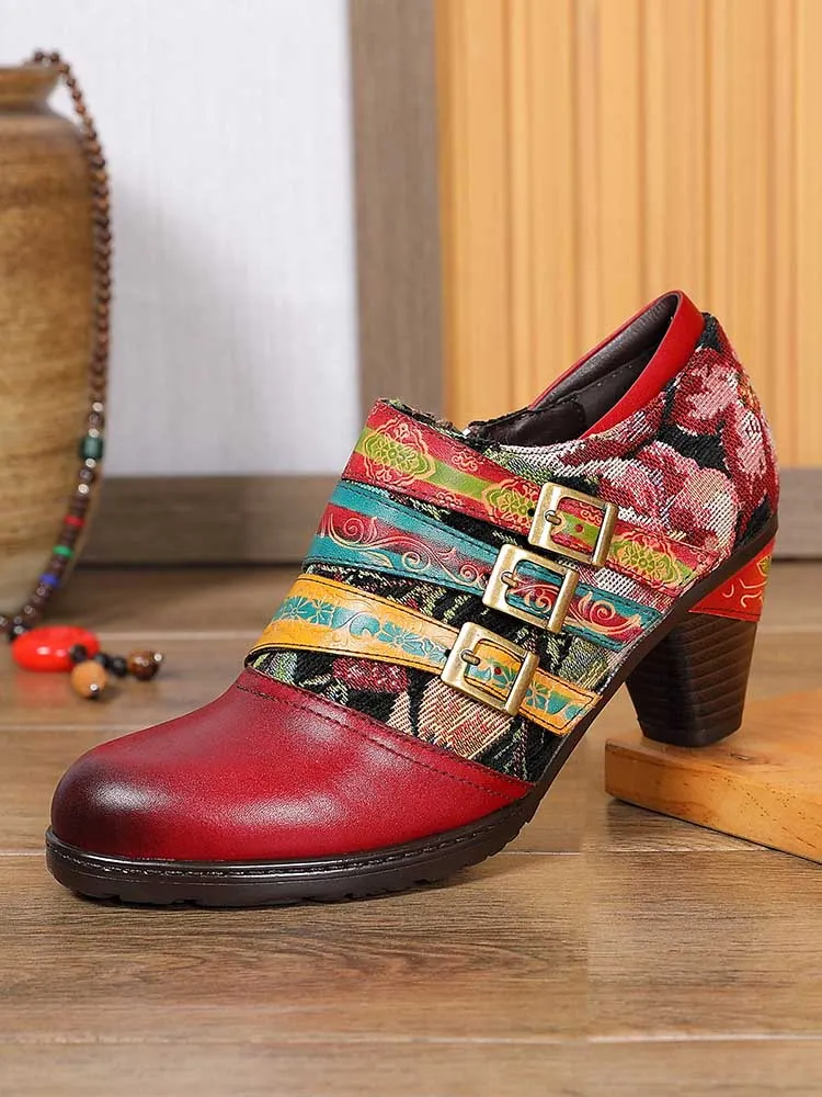 Paisleigh Genuine Leather Handmade Shoes