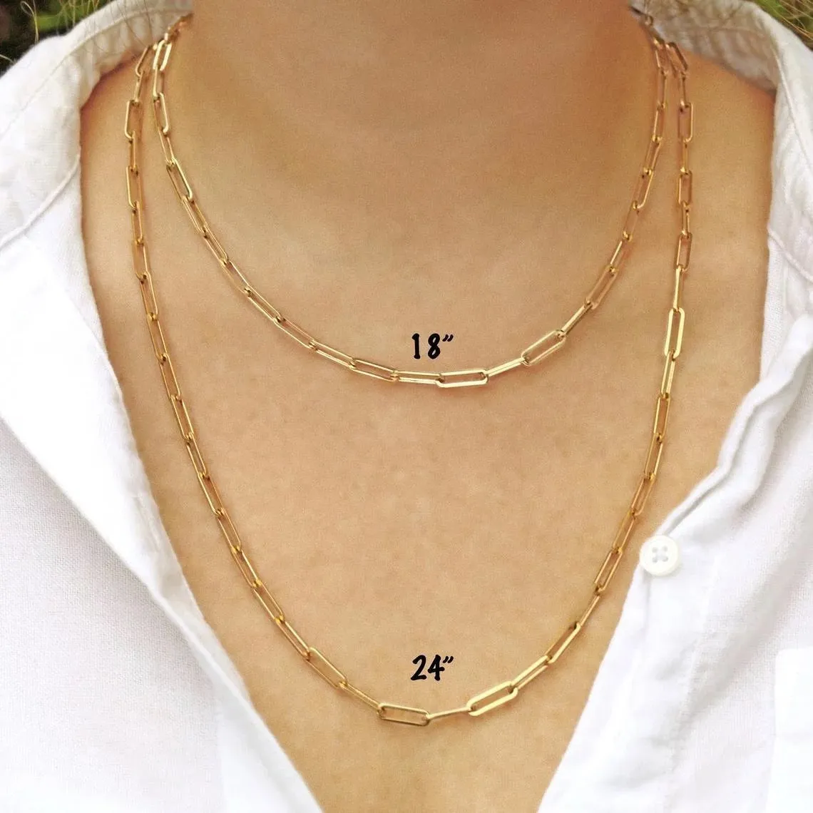 Paperclip Chain Necklace