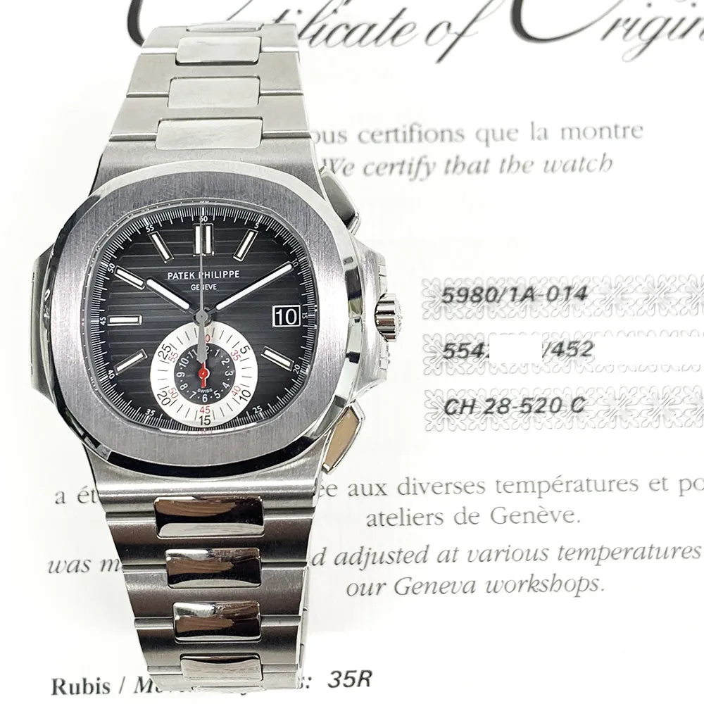 Patek Philippe Nautilus 5980/1A-014 Black Dial Nov 2011