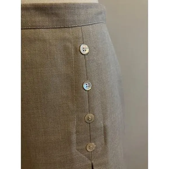 PAUL AND JOE Vintage 90’s Beige Fitted Midi Skirt