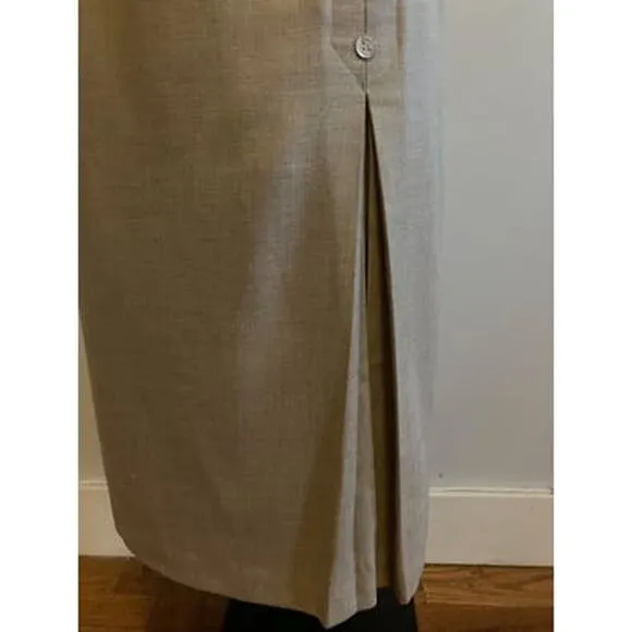 PAUL AND JOE Vintage 90’s Beige Fitted Midi Skirt