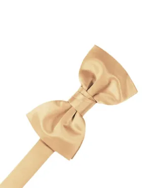 Peach Luxury Satin Kids Bow Tie