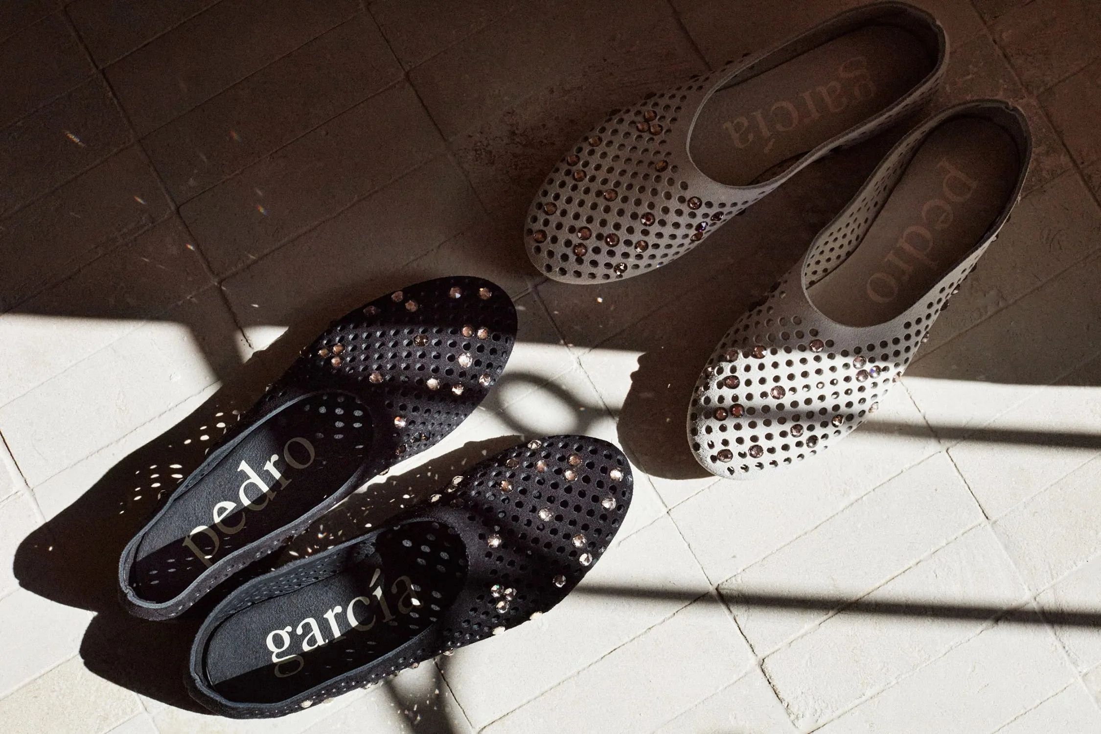 Pedro Garcia Ballerina Shoe with Embellishment Ariane