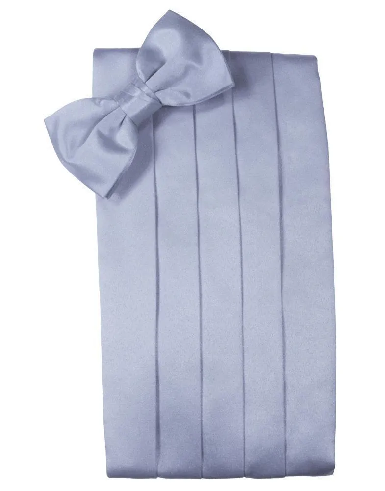 Periwinkle Luxury Kids Satin Cummerbund