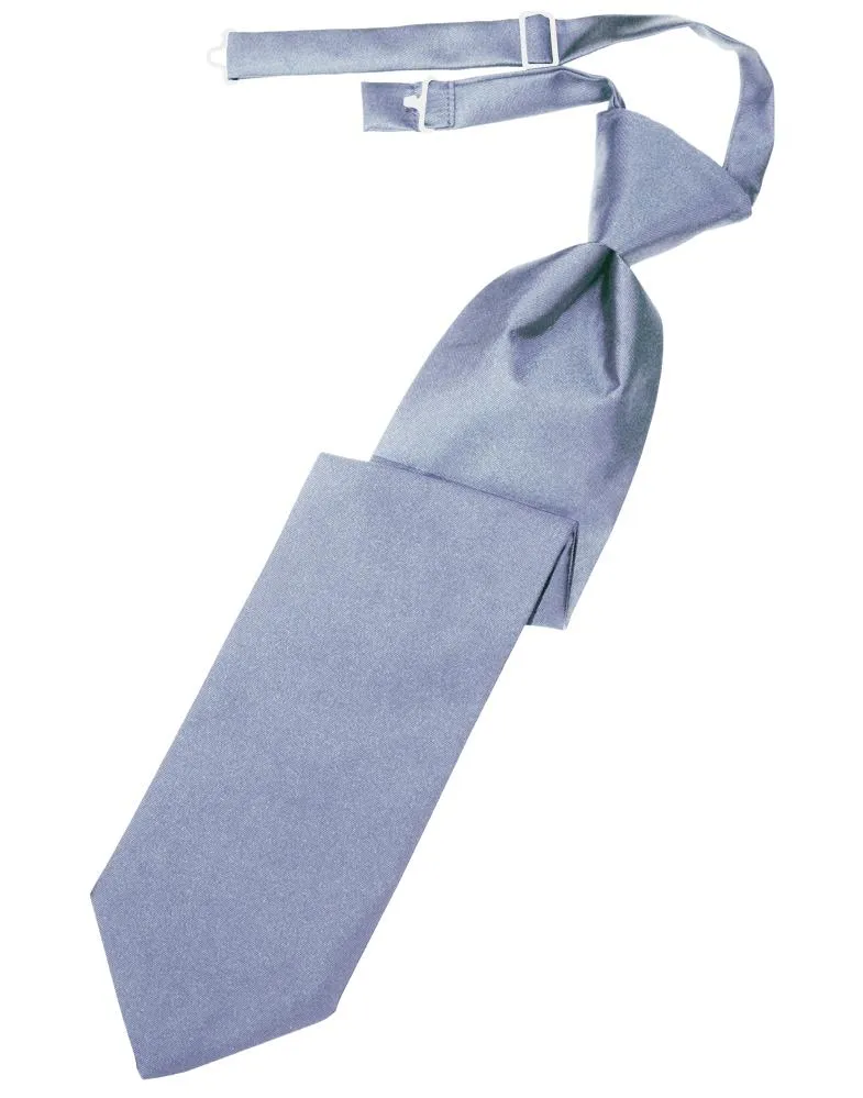 Periwinkle Luxury Satin Kids Necktie