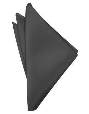 Pewter Luxury Satin Pocket Square
