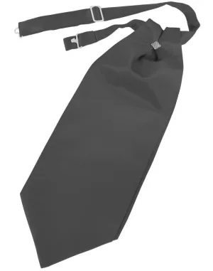 Pewter Solid Satin Kids Cravat