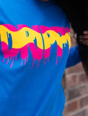 Pink Lemonade Drippin | Blue Long Sleeve Tee