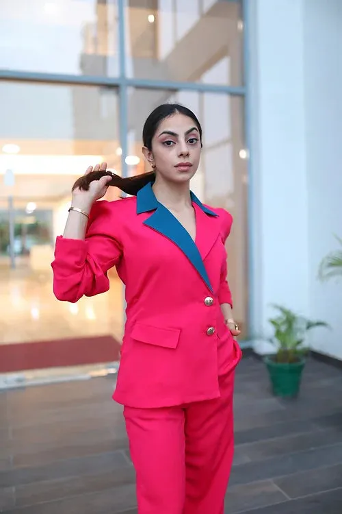 Pink Power Blazer Set