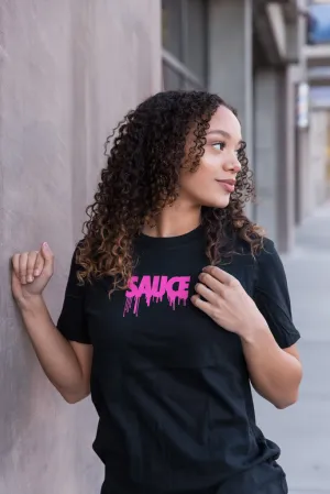 Pink Sauce (S) | Black Tee