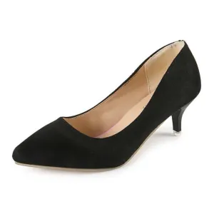 Plus Size 35-42 Spring Autumn Women Shoes Office lady Pumps Med Heels Boat Shoes Low heel Basic Pump Shallow dress Shoes CY2063