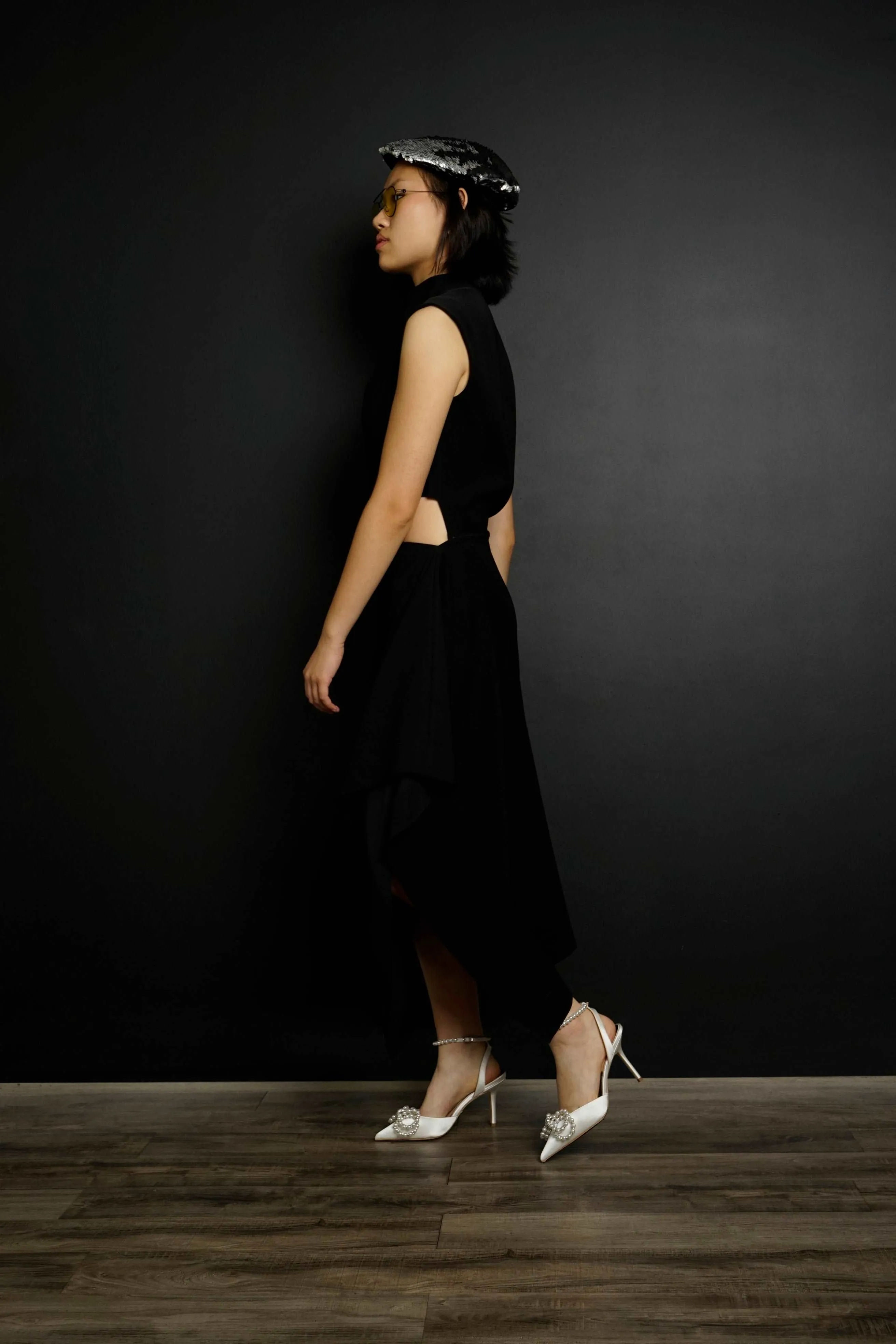 Polina Two Piece Black Dress