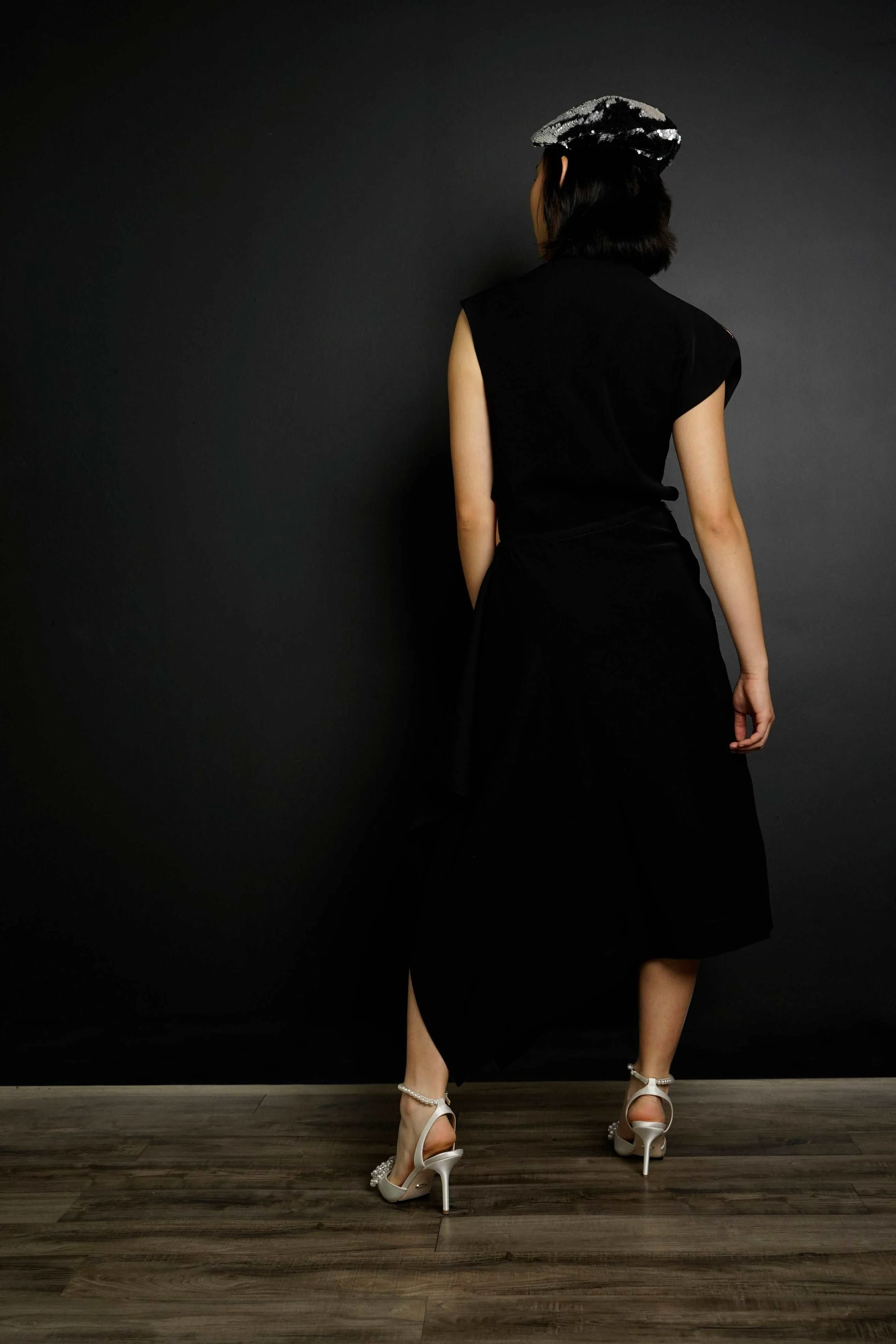 Polina Two Piece Black Dress