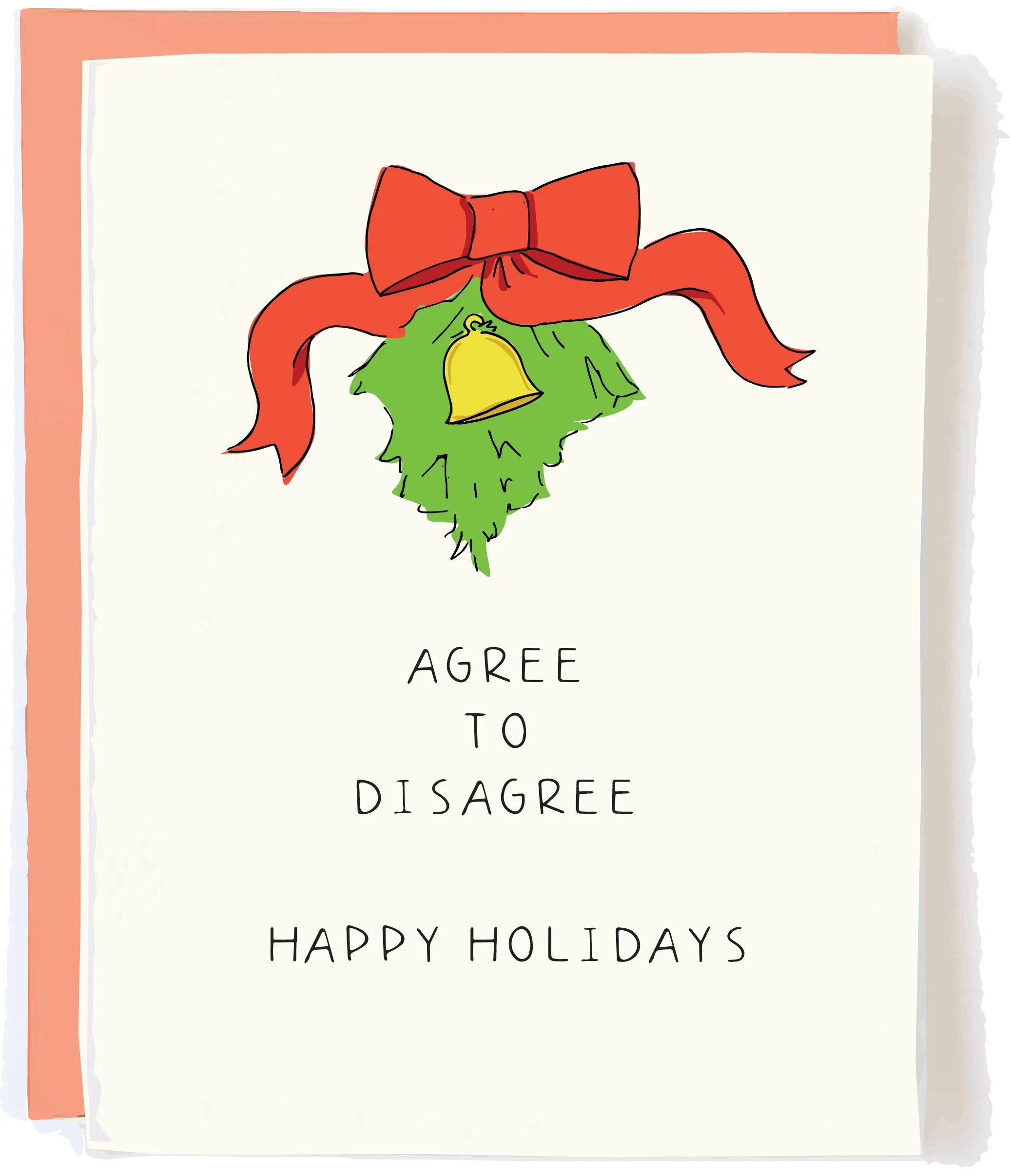Political Holiday Card Agree to Disagree