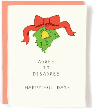 Political Holiday Card Agree to Disagree