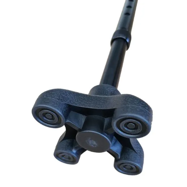 PQUIP Quad Tip Self Stand Handle Cane