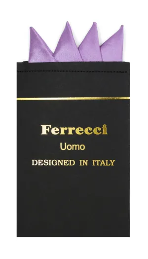 Pre-Folded Microfiber Lavender Handkerchief Pocket Square