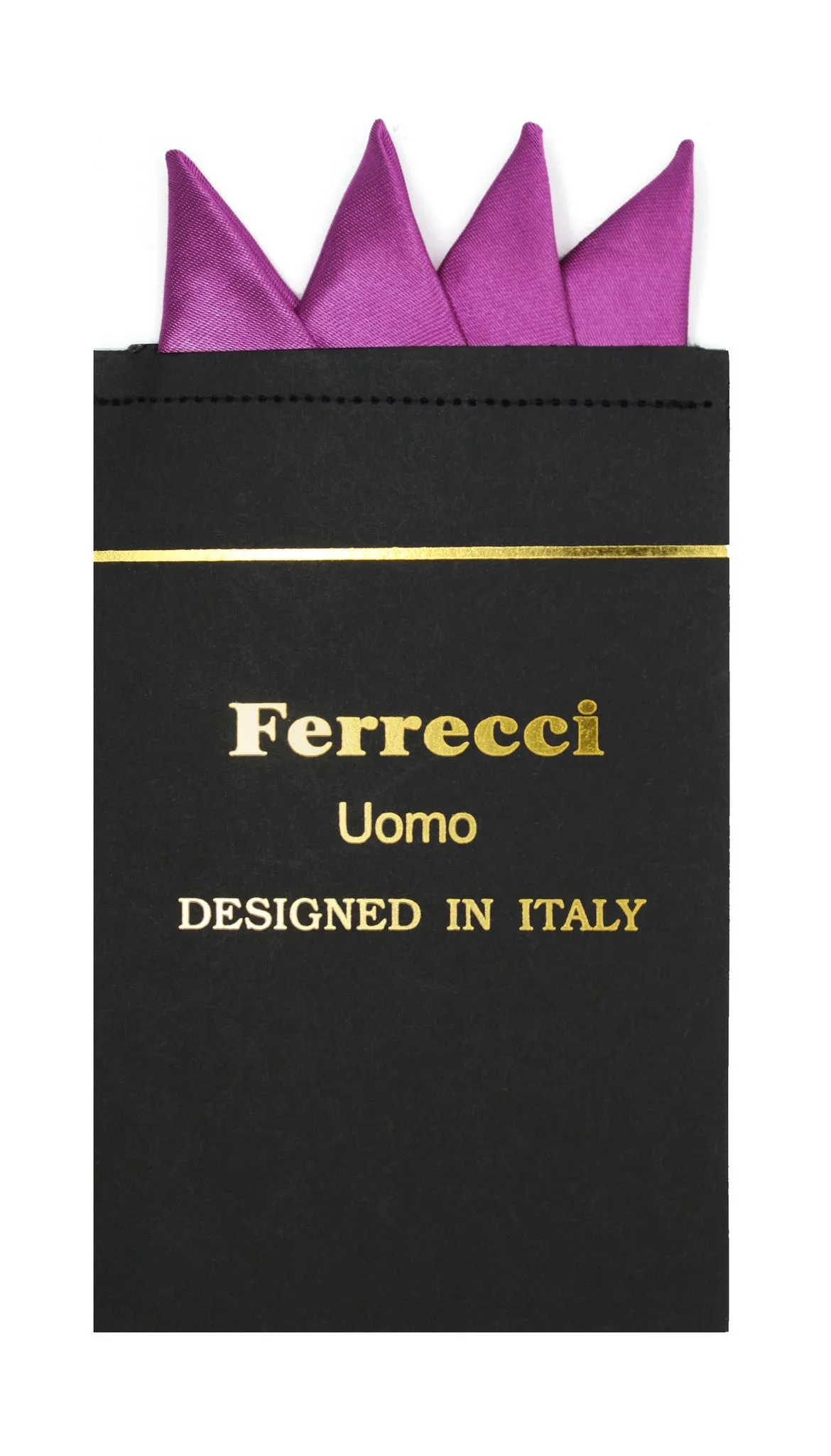 Pre-Folded Microfiber Violet Handkerchief Pocket Square