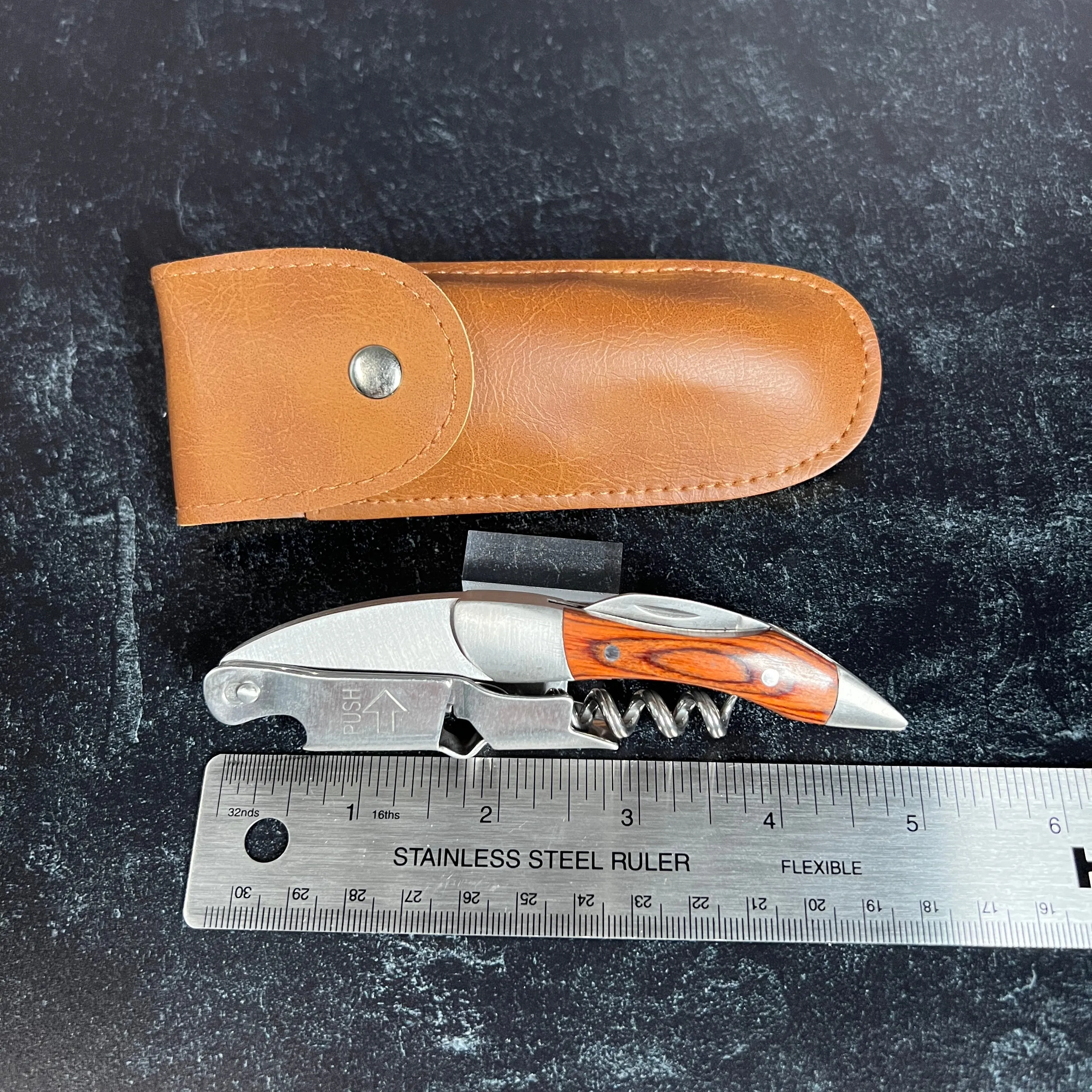 Premium Stainless Steel Professional Series Corkscrew with Personalized Engraving