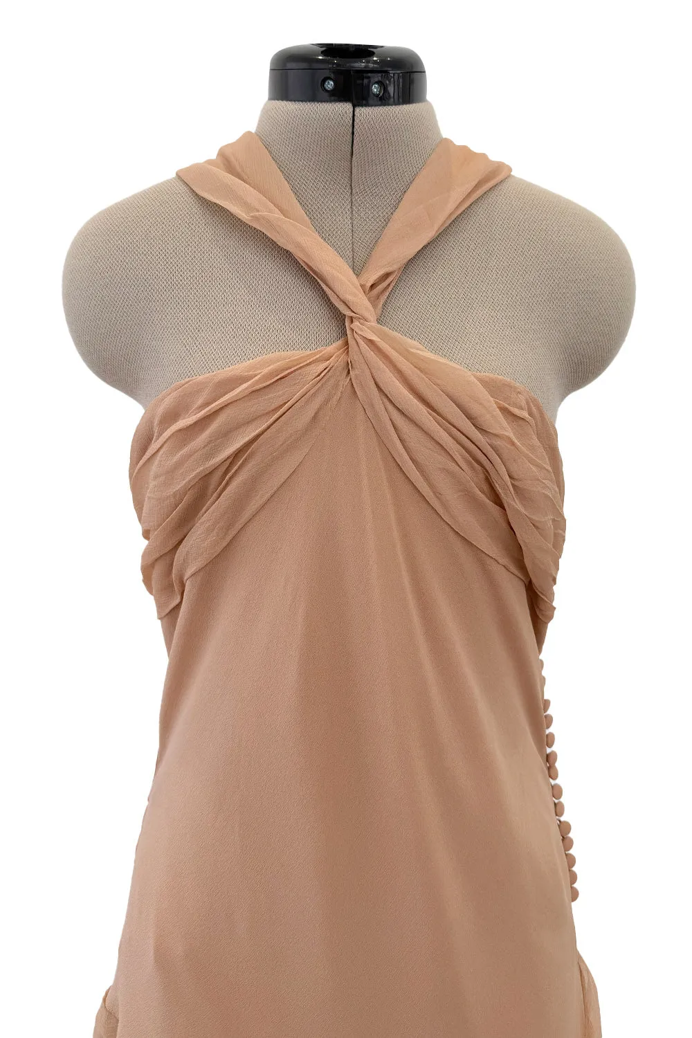 Prettiest Spring 2006 Christian Dior by John Galliano Pink Ombre Silk Chiffon Dress