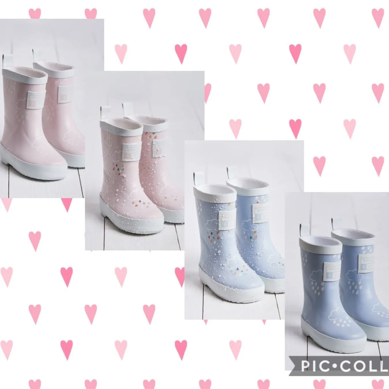 “Puddleton” Luxury Boutique Pastel Colour Changing Wellies
