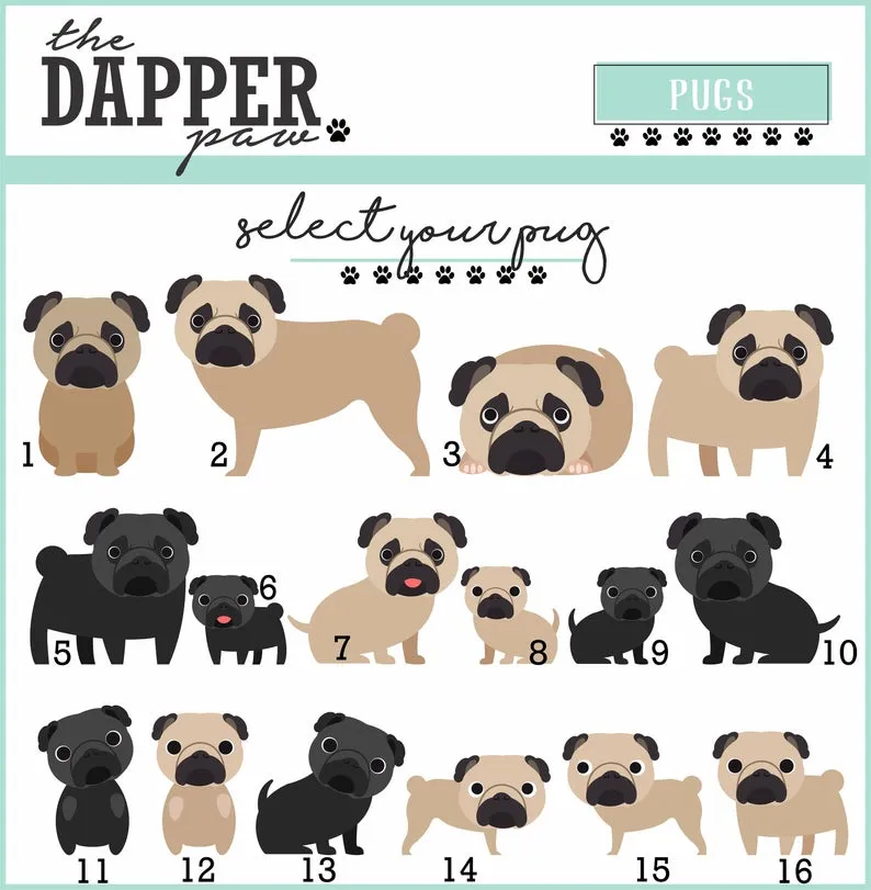 Pug Mouse Pad