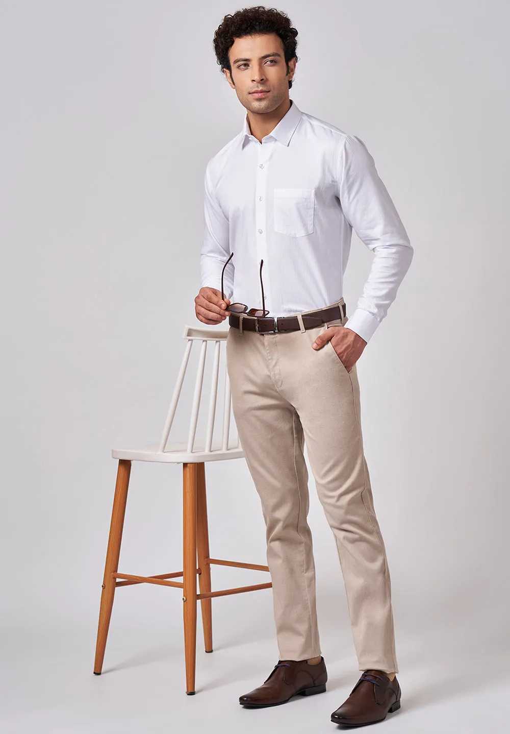 Pure Cotton Formal-slim Fit Shirt - S45626