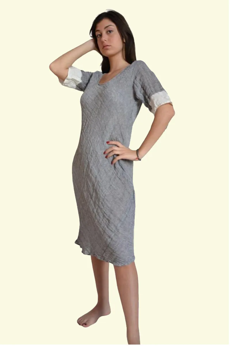 Pure Linen Handmade Positano Dress