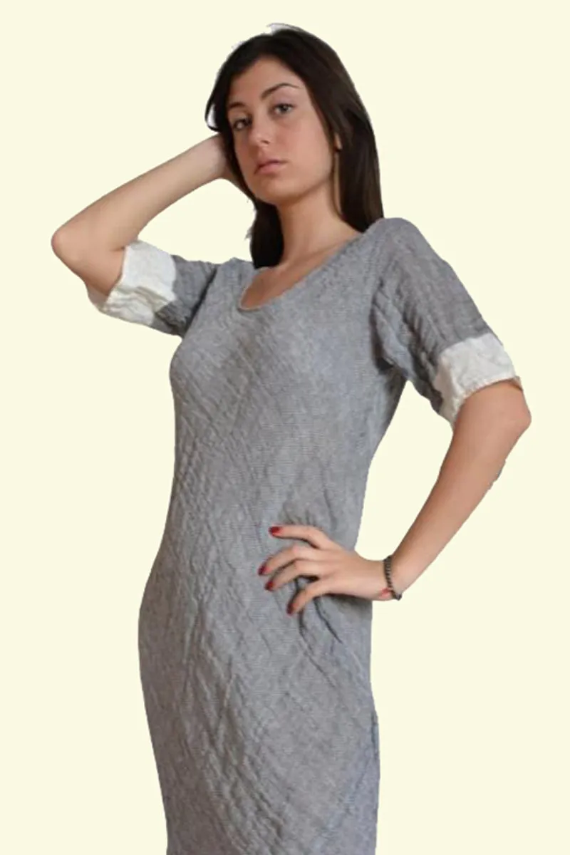 Pure Linen Handmade Positano Dress
