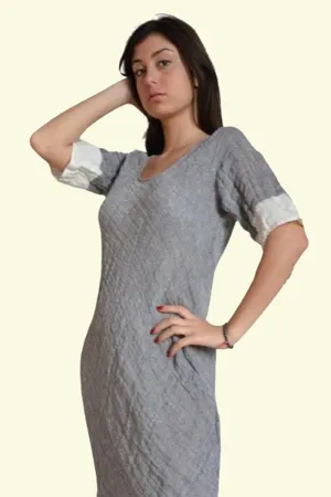 Pure Linen Handmade Positano Dress