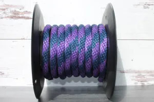 Purple and Navy Solid Braided Multifilament Polypropylene Rope