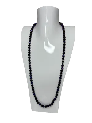 Purple Crystal Long Necklace