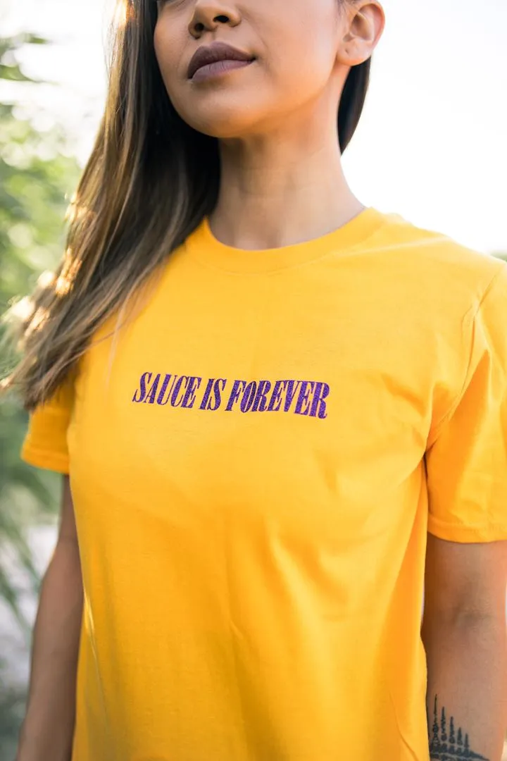 Purple Glitter Sauce Is Forever (S) | Gold Tee