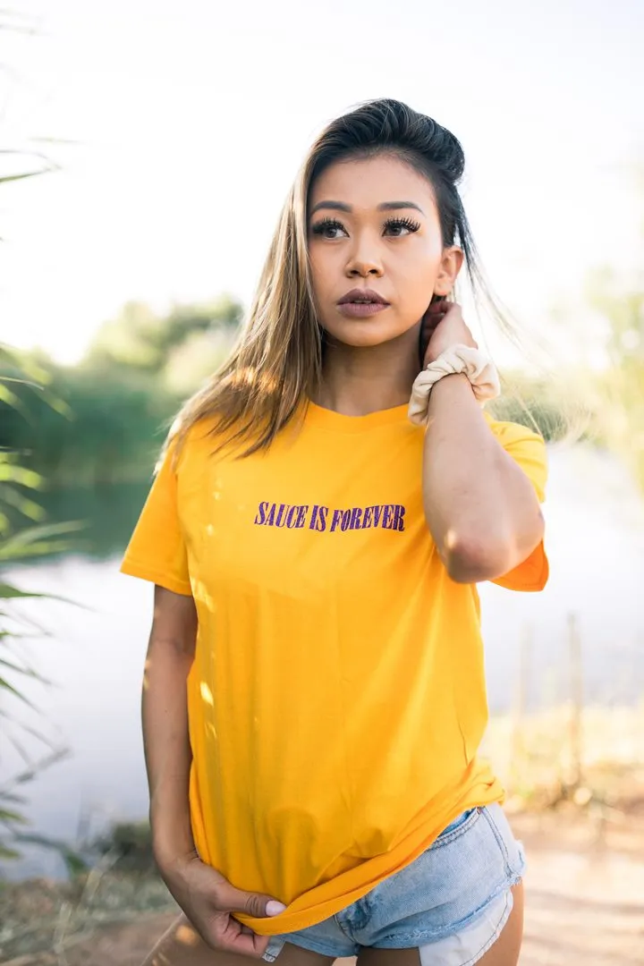 Purple Glitter Sauce Is Forever (S) | Gold Tee