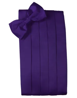 Purple Luxury Satin Cummerbund