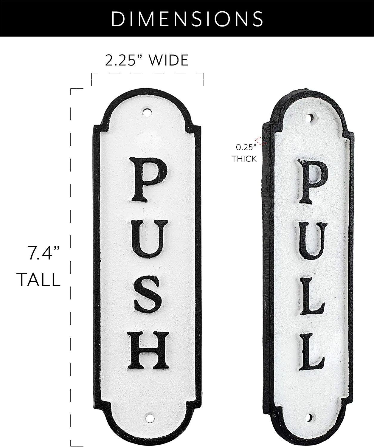 Push Pull Door Signs (Case of 24 Sets)