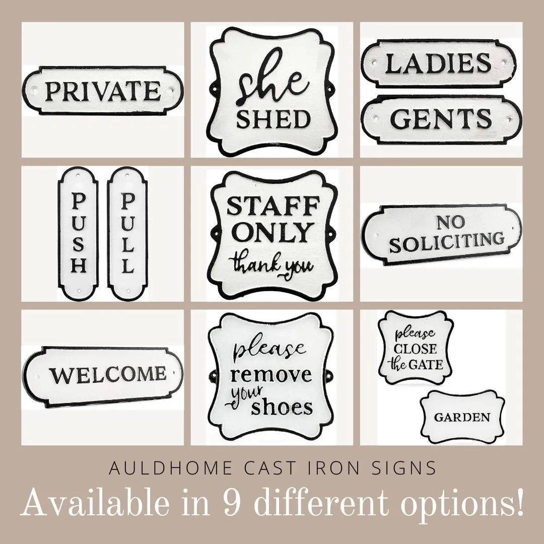 Push Pull Door Signs (Case of 24 Sets)