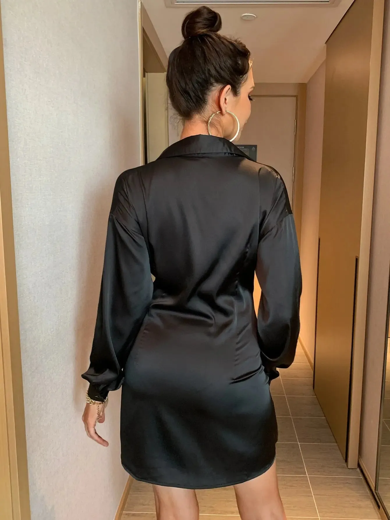 'Qadira' Shirt Mini Dress