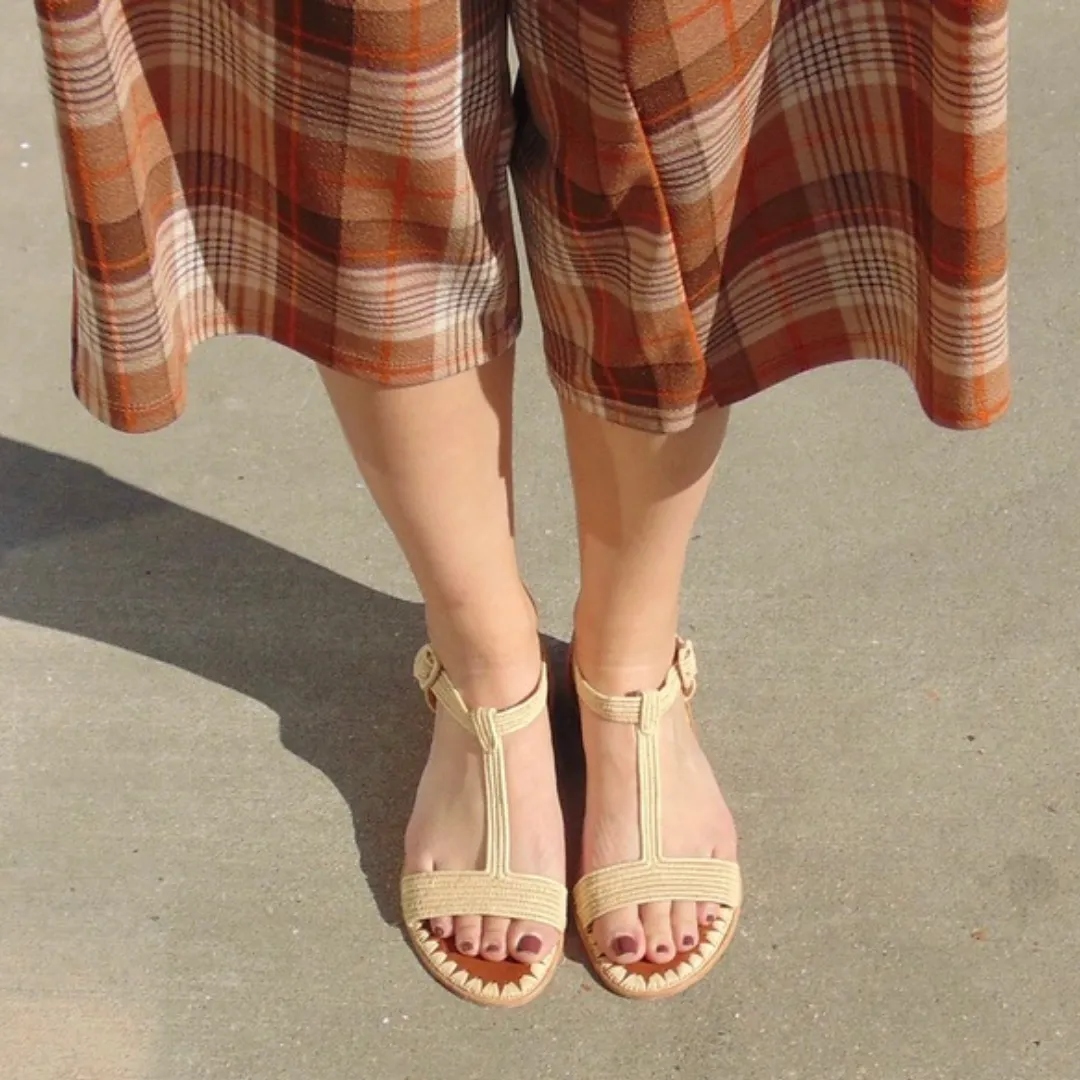 Raffia Sandal (Natural) - Sample Sale!