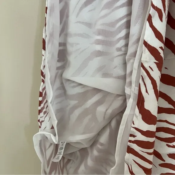 Rails Anya Zebra Print Midi Skirt - Rust zebra Orange-Brown - Size XLARGE