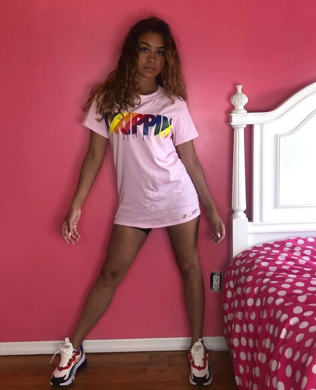 Rainbow Drippin | Light Pink Tee