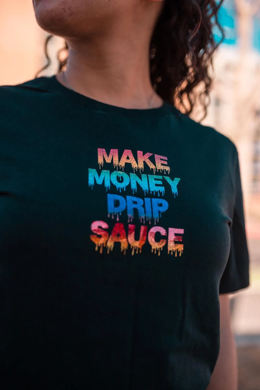 Rainbow Sparkle MMDS | Black Tee