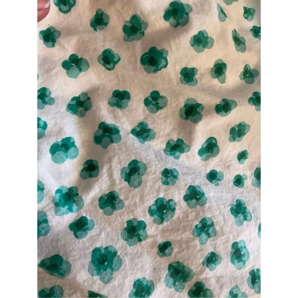 Rebecca Taylor Emerald Daisy Faux Wrap Skirt, Size 8, MSRP $295