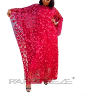 Red Color Unique Designed Long Party Gown Maxi
