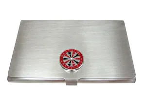 Red Dartboard Business Card Holder