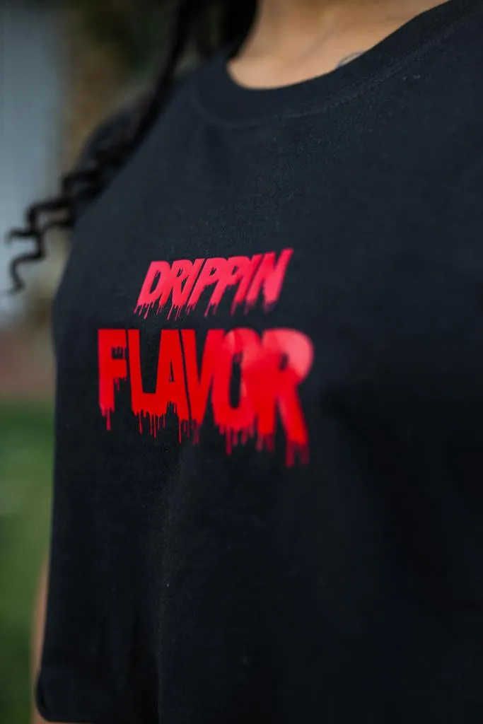 Red Drippin Flavor | Black Tee