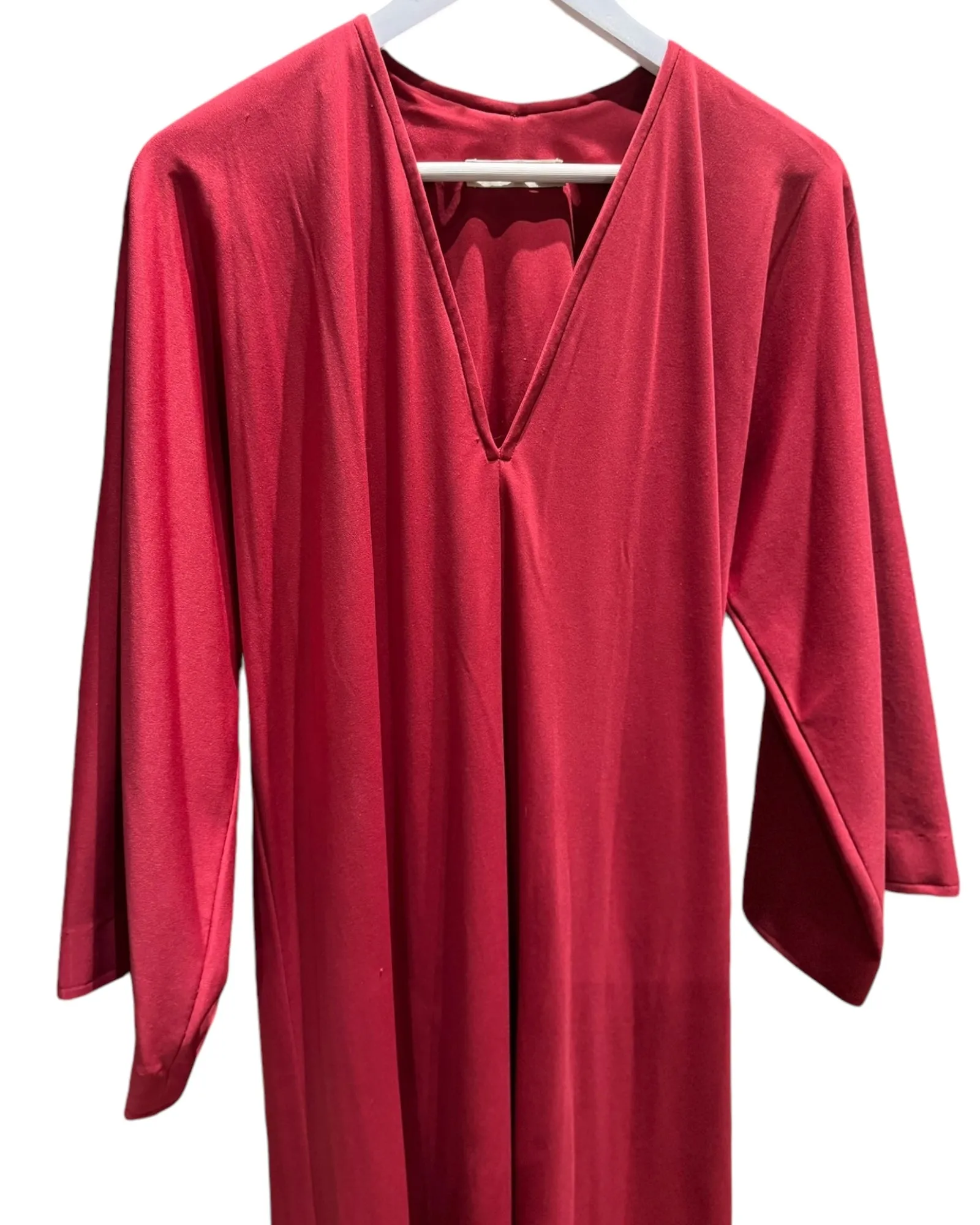 Red Halston 1970’s Signature Jersey Gown