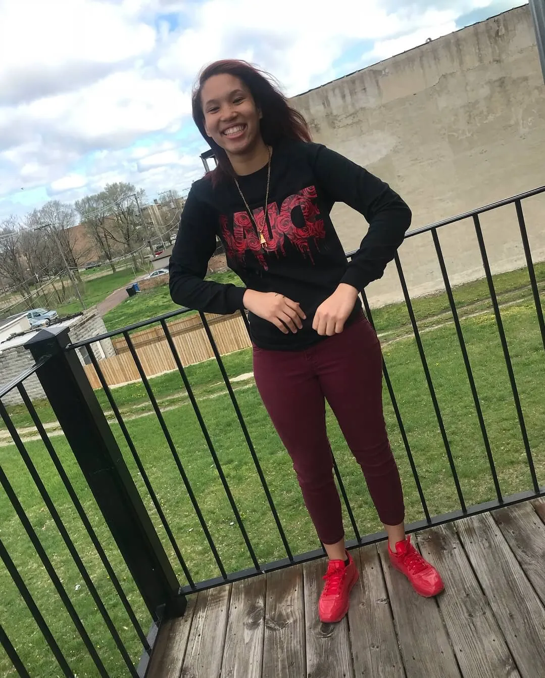 Red Rose Sauce | Black Long Sleeve Tee